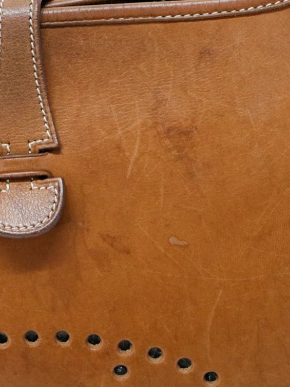 Authentic HERMES EVELYNE PM brown box leather crossbody - Picture 10 of 13